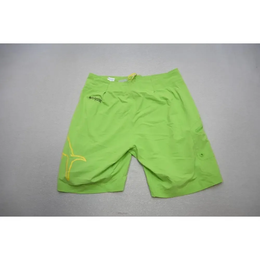 Columbia‎ PFG Board Shorts Omni-Shade Fishing Shorts Green 9